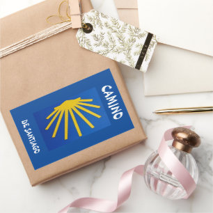 Sticker Rectangulaire Camino de Santiago Le chemin de saint Jacques 0002