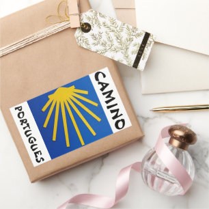 Sticker Rectangulaire Camino de Santiago Le chemin de saint Jacques 0013