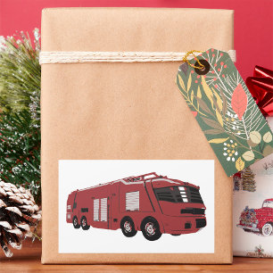 Sticker Rectangulaire Camion-feu futuriste
