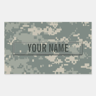 Sticker Rectangulaire Camouflage ACU de l'armée sur mesure