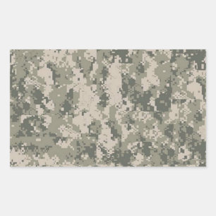 Sticker Rectangulaire camouflage numérique