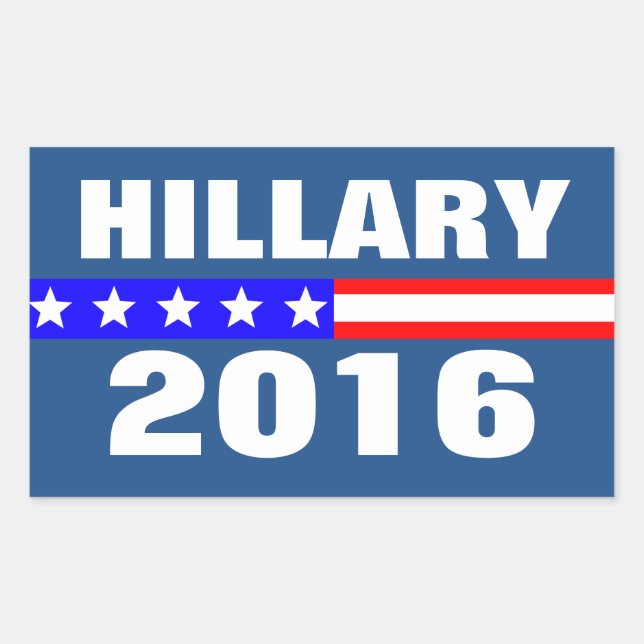Sticker Rectangulaire Campagne présidentielle Hillary 2016 (Devant)