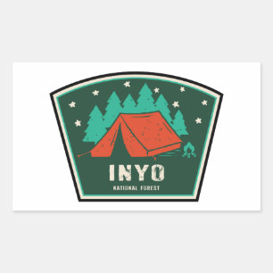 Sticker Rectangulaire Camping forestier national d'Inyo
