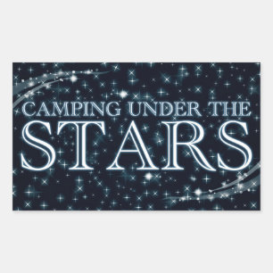 Sticker Rectangulaire Camping Under the Stars