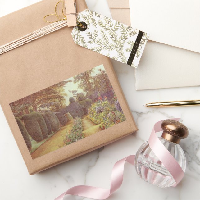 Sticker Rectangulaire Campsea Ashe, Suffolk par Ernest Arthur Rowe (Cadeaux)