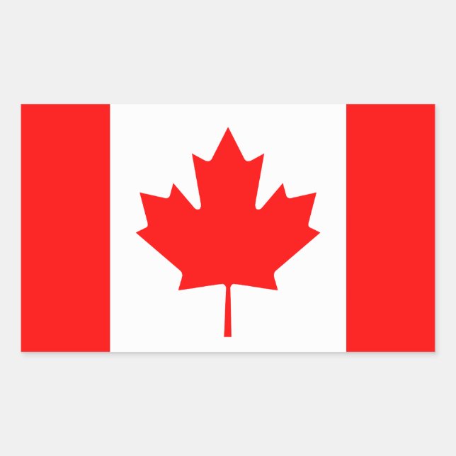 Sticker Rectangulaire Canada (Devant)