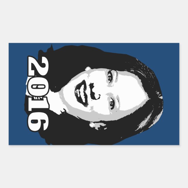 Sticker Rectangulaire Candidat KAMALA HARRIS 2016 (Devant)