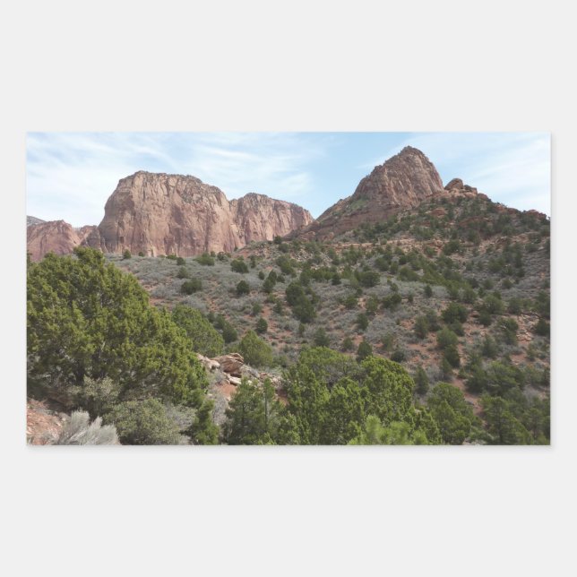 Sticker Rectangulaire Canyons Kolob au Parc national de Sion (Devant)