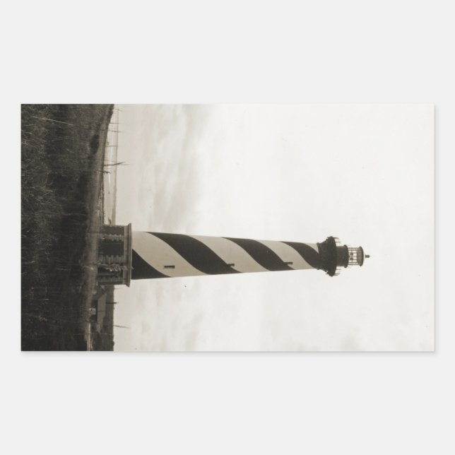 Sticker Rectangulaire Cape Hatteras Lighthouse (Devant)