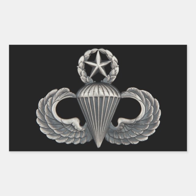 Sticker Rectangulaire Capitaine Airborne (Devant)