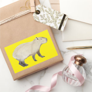 Sticker Rectangulaire Capybara