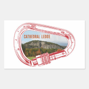 Sticker Rectangulaire Carabiner Escalade Cathedral Ledge