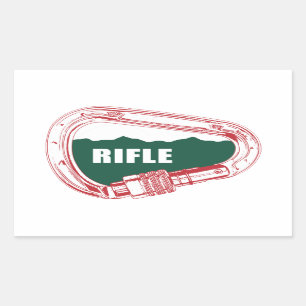 Sticker Rectangulaire Carabiner Escalade de fusil