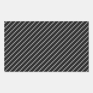 Sticker Rectangulaire Carbon Fiber Look