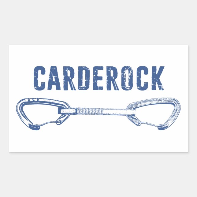 Sticker Rectangulaire Carderock Escalade Quickdraw (Devant)