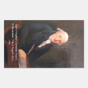 Sticker Rectangulaire Carl Friedrich Christian Fasch 1790
