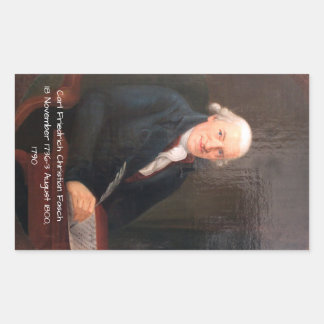 Sticker Rectangulaire Carl Friedrich Christian Fasch 1790