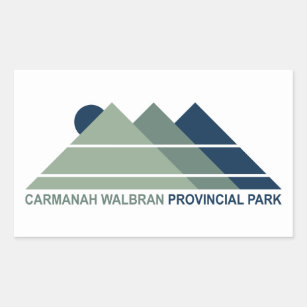 Sticker Rectangulaire Carmanah Walbran Parc provincial Mountain Sun