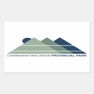 Sticker Rectangulaire Carmanah Walbran Parc provincial Mountain Sun