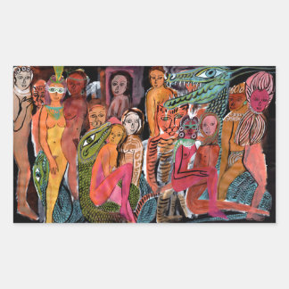 Sticker Rectangulaire Carnaval