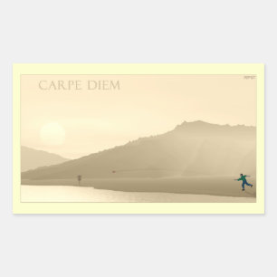 Sticker Rectangulaire  Carpe Diem
