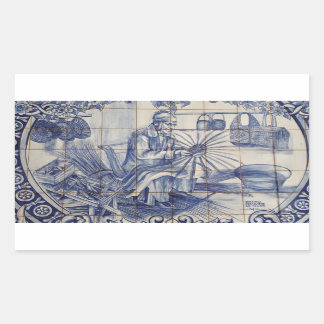 Sticker Rectangulaire Carreaux azulejo portugais