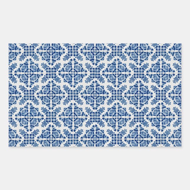 Sticker Rectangulaire Carreaux en céramique (Devant)