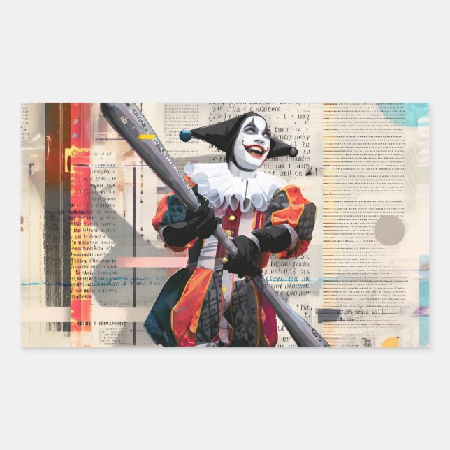 Sticker Rectangulaire Cartas de póquer clásicas (Devant)