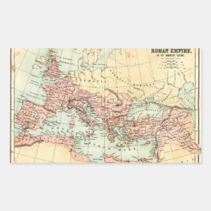 Sticker Rectangulaire Carte antique de l'Empire romain