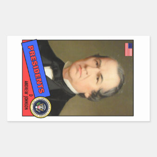Sticker Rectangulaire Carte de baseball Andrew Johnson
