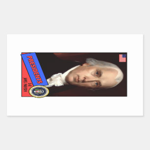 Sticker Rectangulaire Carte de baseball de James Madison