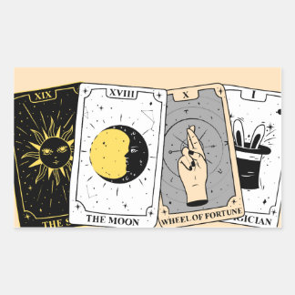 Sticker Rectangulaire Carte de tarot
