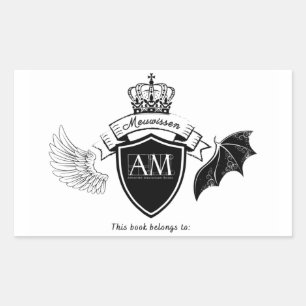Sticker Rectangulaire Carte mère - Couronne noire
