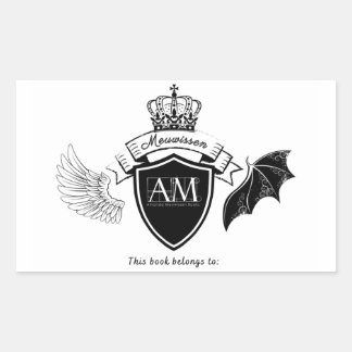 Sticker Rectangulaire Carte mère - Couronne noire