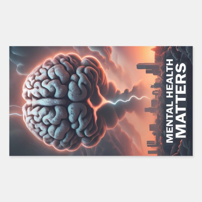 Sticker Rectangulaire Carte postale (Devant)