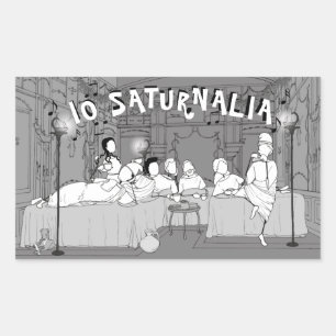 Sticker Rectangulaire Carte Saturnalia Amarantus