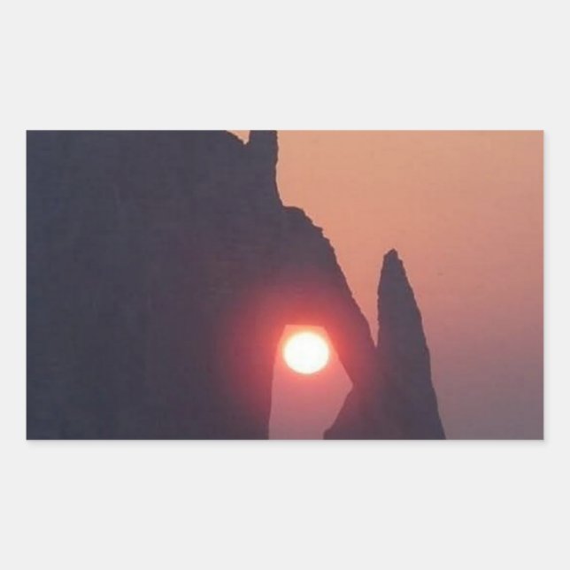 Sticker Rectangulaire Carte simple (Devant)