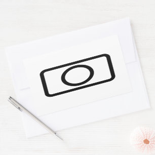 Sticker Rectangulaire Carte Zener   Cercle creux