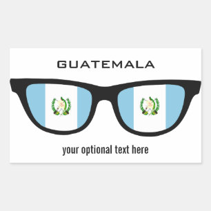 Sticker Rectangulaire Cartes spéciales Guatemala Shades