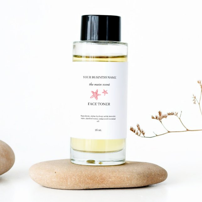 Sticker Rectangulaire Carton d'emballage de cosmétique de la face côtièr (Créateur téléchargé)