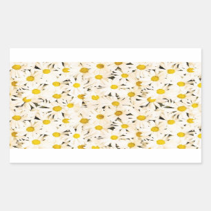 Sticker Rectangulaire Casseroles blanches personnalisées Blank Elegant M