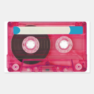 Sticker Rectangulaire cassette audio compacte