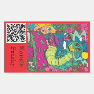 Sticker Rectangulaire Caterpillar Hookah