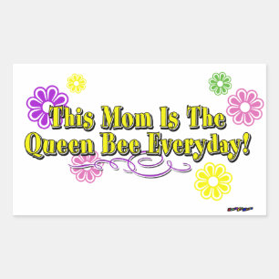 Sticker Rectangulaire Cette Maman Est La Reine Abee Type Quotidien