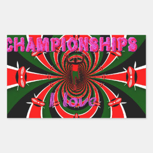 Sticker Rectangulaire Championnats du monde d'athlétisme du Kenya : Drap