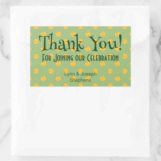 Sticker Rectangulaire Chance de cutesy pour l'Autocollant irlandais (Sac)