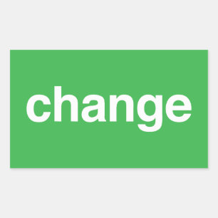 Sticker Rectangulaire Changement
