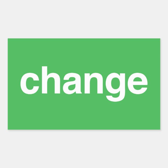 Sticker Rectangulaire Changement (Devant)