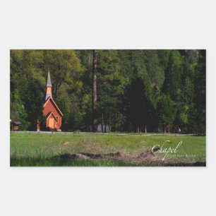Sticker Rectangulaire Chapelle de Yosemite