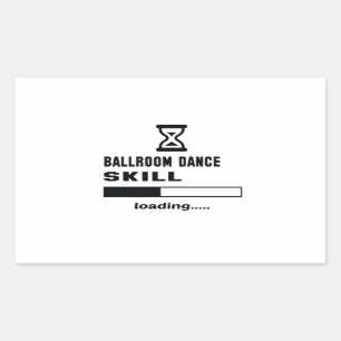 Sticker Rectangulaire Chargement de compétence de danse de salle de bal